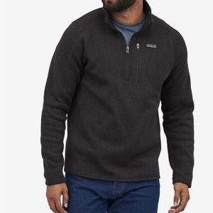 Patagonia Mens Better Sweater  1/4 zipper fleece size small color black